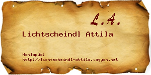 Lichtscheindl Attila névjegykártya
